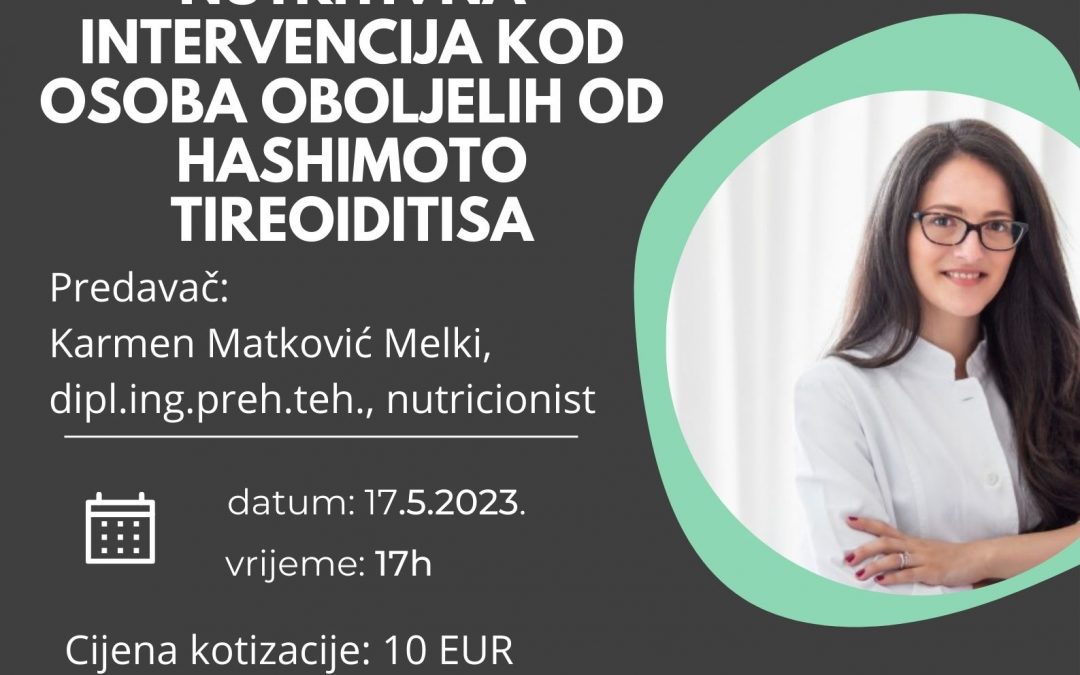 Nutritivna intervencija kod osoba oboljelih od Hashimoto tireoiditisa